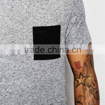 Guangzhou Shandao Factory 160g 100% Cotton O-Neck With Pocket Casual Summer Short Sleeve T Shirt Design photo-4