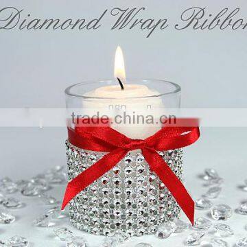 Diamond Rhinestone Ribbon 4.6INCHx10 YARDS-for Wedding Decorations/Party/Home Decor photo-6