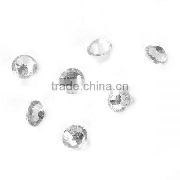Rhinestone Hair Accessories Findings Round Transparent Clear photo-2