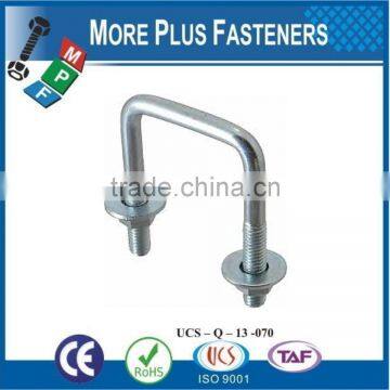 Made In Taiwan Gibraltar Black Phosphate Zinc Plated Square Bend U Bolt photo-2