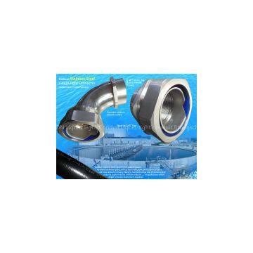 Delikon Stainless Steel Liquid tight Connector, stainless steel liquid tight conduit for wastewater treatment projects