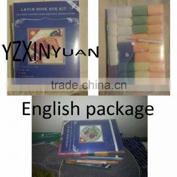 Hook Rug Kit DIY Unfinished Crocheting Yarn Mat Latch Hook Rug Kit Floor Mat Santa Claus Picture Carpet Set photo-5