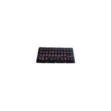 Industrial backlit illuminated ruggedized keyboard with 83 key dustproof