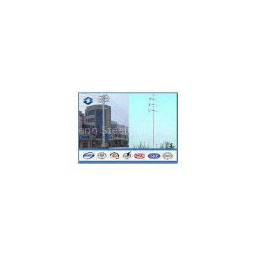 10KV Three Circuits Transmission Electrical Power Pole Polygonal with Steel