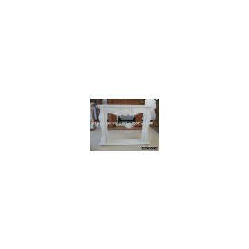 White Marble Fireplace
