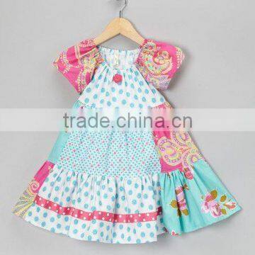 2017 Latest Design Summer Baby Girl Halter Flower Printing Romper photo-4