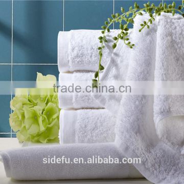 Wholesale Customized 100% Cotton White Plain Hotel Towel