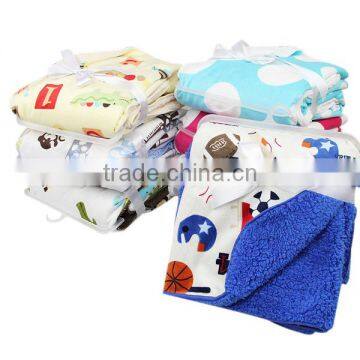 super soft thick double fleece flannel children baby blanket