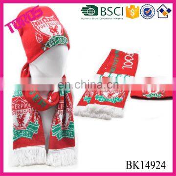 Hat And Scarf, Knitting Pattern Hat Beanie, Wholesale Sports Football Team Scarf