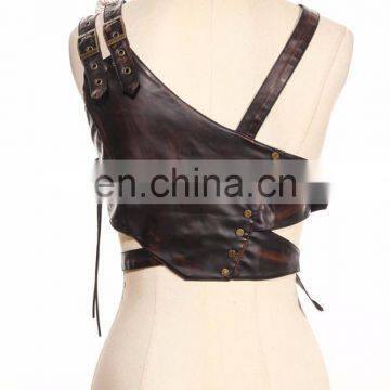 Steampunk Heart Chest Harness Made of Faux PU Leather photo-2