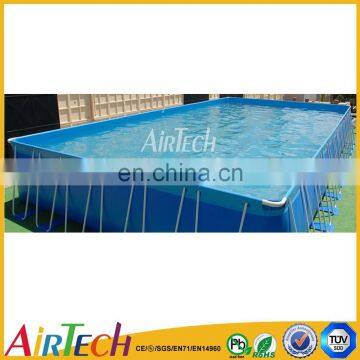 hot outdoor above ground metal swimming pool,frame water pool for park