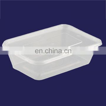 Safe food grade plastic disposable custom plastic microwave safe PP packaging boxes pp food box