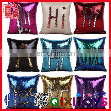 Heart Sharp Mermaid Sequin Cushion Covers Small Size Pillow Case Back Support Cushion