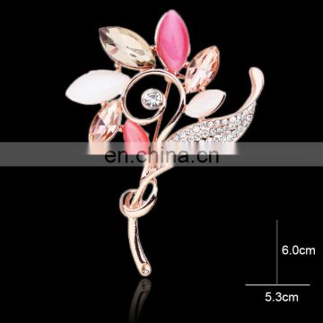 china wholesale Fashion korean crystal rhinestone metal brooch MB-0018