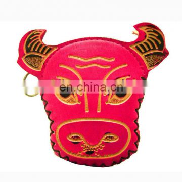 cheap personalized handmade coin purses wholesale cow coin purse for kids MCP-0035