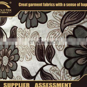 2015 printed cotton upholstery flocking sofa fabric hometex