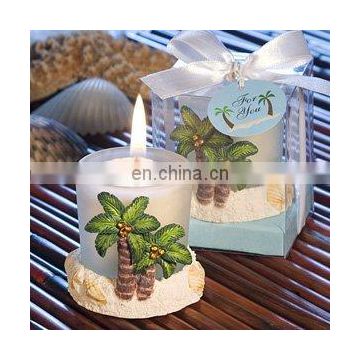 Palm Tree Design Candle Favors