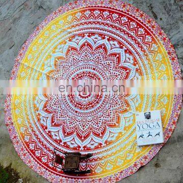 Ombre Mandala Indian Tapestry Wall Hanging Round Roundies Beach Throw Yoga Towel Wholesale Lot Round Mandala Wall Hanging Beach