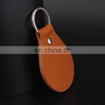 Promotional Gift Custom Logo Leather Keychain photo-3