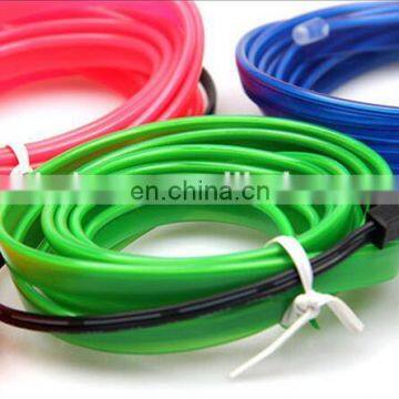 2016 Car EL WireEL Wire Tube Rope Battery Powered Flexible Neon Cold Light Car Party Wedding Decor With Controller