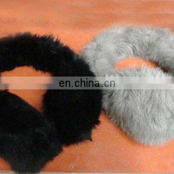 full rabbit fur ear warmers,muff