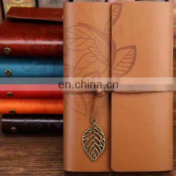 Vintage PU Leather Cover Loose Leaf Blank Journal Notebook Journal Diary Travel String photo-3