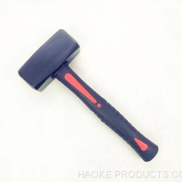 2000g Carbon Steel Mason's Hammer Stoning Hammer with Plastic Handle