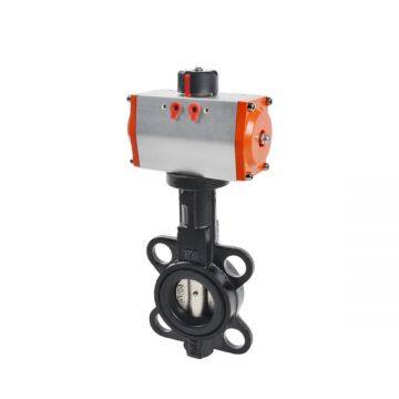 Metal Finishing Plating Adjustable Pneumatic Control Butterfly Valve