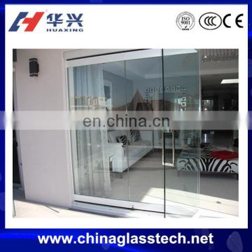 interior exterior tempered glass glass door without frame