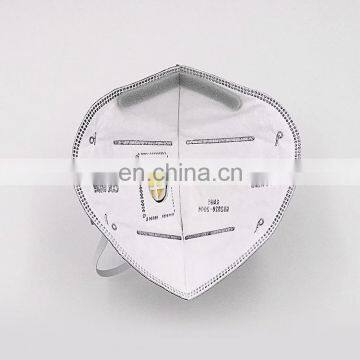 95% Filtration Efficiency Disposable Nonwoven Valved Folding Dust Mask FFP2 With Activated Carbon photo-6