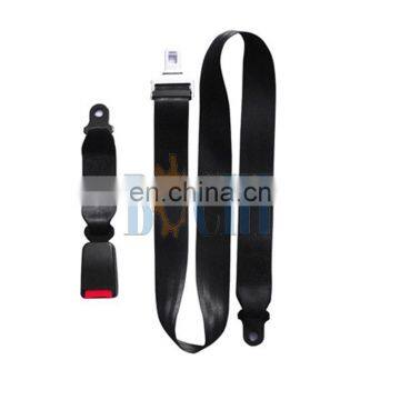 Top quality soft belt with polyester material Two-point Car Safety Belt S052