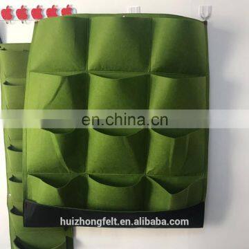 Green Waterproof Felt Planter Hanging Growing Bag for Flowers photo-5
