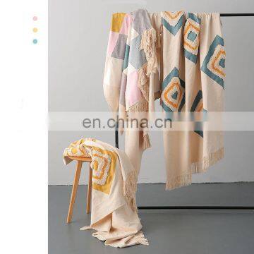 RAWHOUSE Woven Tapestry Retro Home Deco Style With Tassels Moroccan Aztec Blanket photo-6