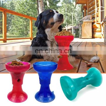 dog feed bowl treats toy with suction cup bowl easy to clean bowl