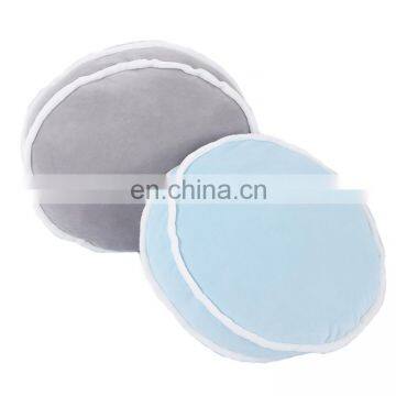 High Quality Light Blue Round Plush Decoration Cushion Round Cake Stuffed Chair Pad Car Seat Cushion photo-2