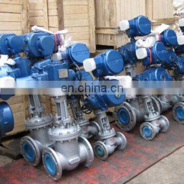 WCB Flanged High Pressure Motorized Globe Valve With Electric Actuator