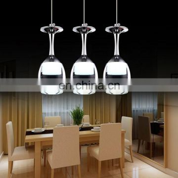 Wineglass Artistic 6heads led pendant ceiling lamps for Restaurant Lighting