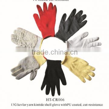 glove with sandy nitrile coating cut level 3