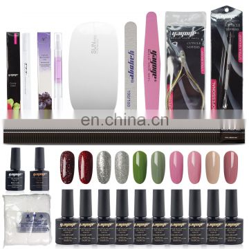 10 Colors nail gel polish kit gift box package for nail salon