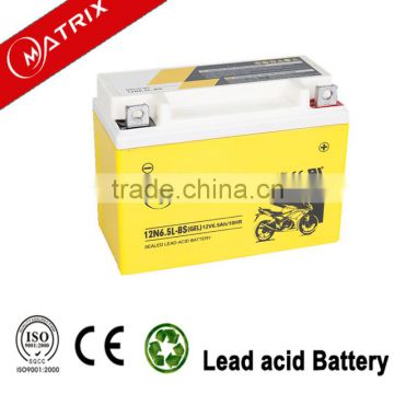 battery manufacturer 12n6.5-bs maintenance free motorcycle battery 12v 6.5ah mf motorcycle battery for motorcycle