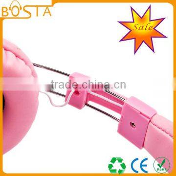 Fashion Hot Selling Best Stylish Lovely Pink Leather Headphone photo-6