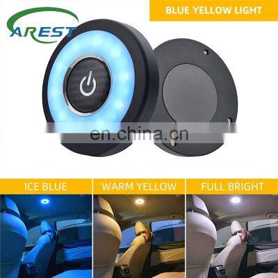 1Pcs Wireless Led Usb Car Interior Ceiling Dome Light Reading USB Charging Roof Magnet Lamp Touch Type Night Light Rechargeable