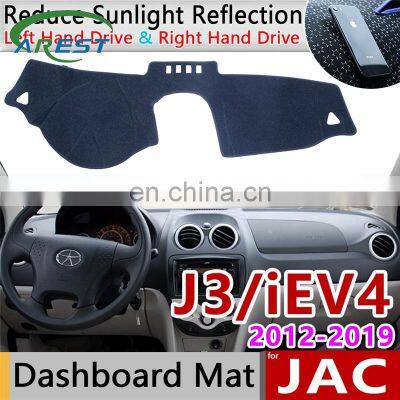 for JAC J3 A13 iEV4 Turismo 2012~2019 Anti-Slip Mat Dashboard Cover Pad Sunshade Dashmat Protect Carpet Car Rug Accessories 2013