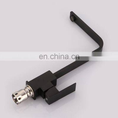 QL-SS002 Modern Single Lever Black Painting Stainless Steel Kitchen Mixer Faucet photo-3