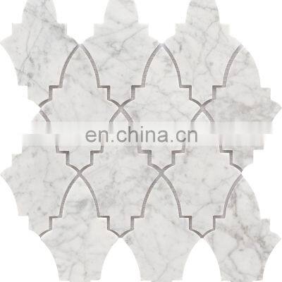 Foshan Mosaic Tile Canadian Maple Leaf Stone Mosaic nature marble Stone Mosaic Tile