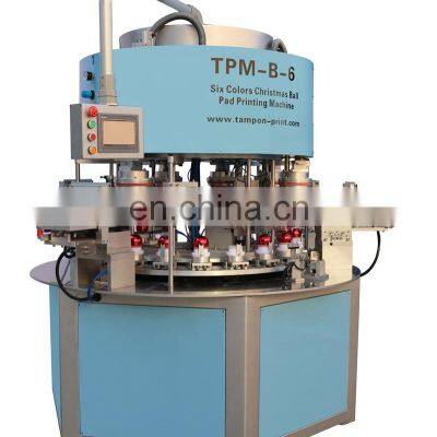 Custom Logo Semi Automatic 6 Color Christmas Balls Pad Printing Machinery Manufacturers photo-3