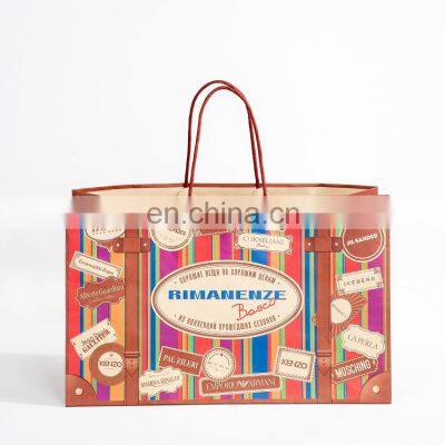 Kraft colored fancy  birthday paper bag