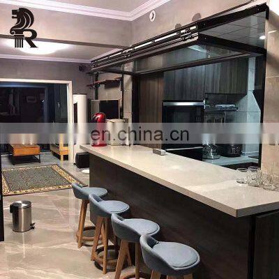 Kitchen High Quality Thermal Break Aluminum Vertical Folding Black Casement Window