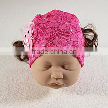 Hair band,hairnet with wigs for reborn baby doll