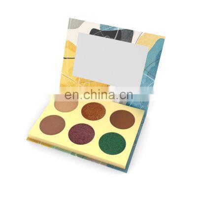 Empty Different Size Makeup Palette With Mirror Case Glitter Single 6 Color Eyeshadow Palette Manufacturer